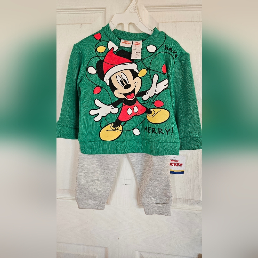Boys 18m Mickey Christmas set